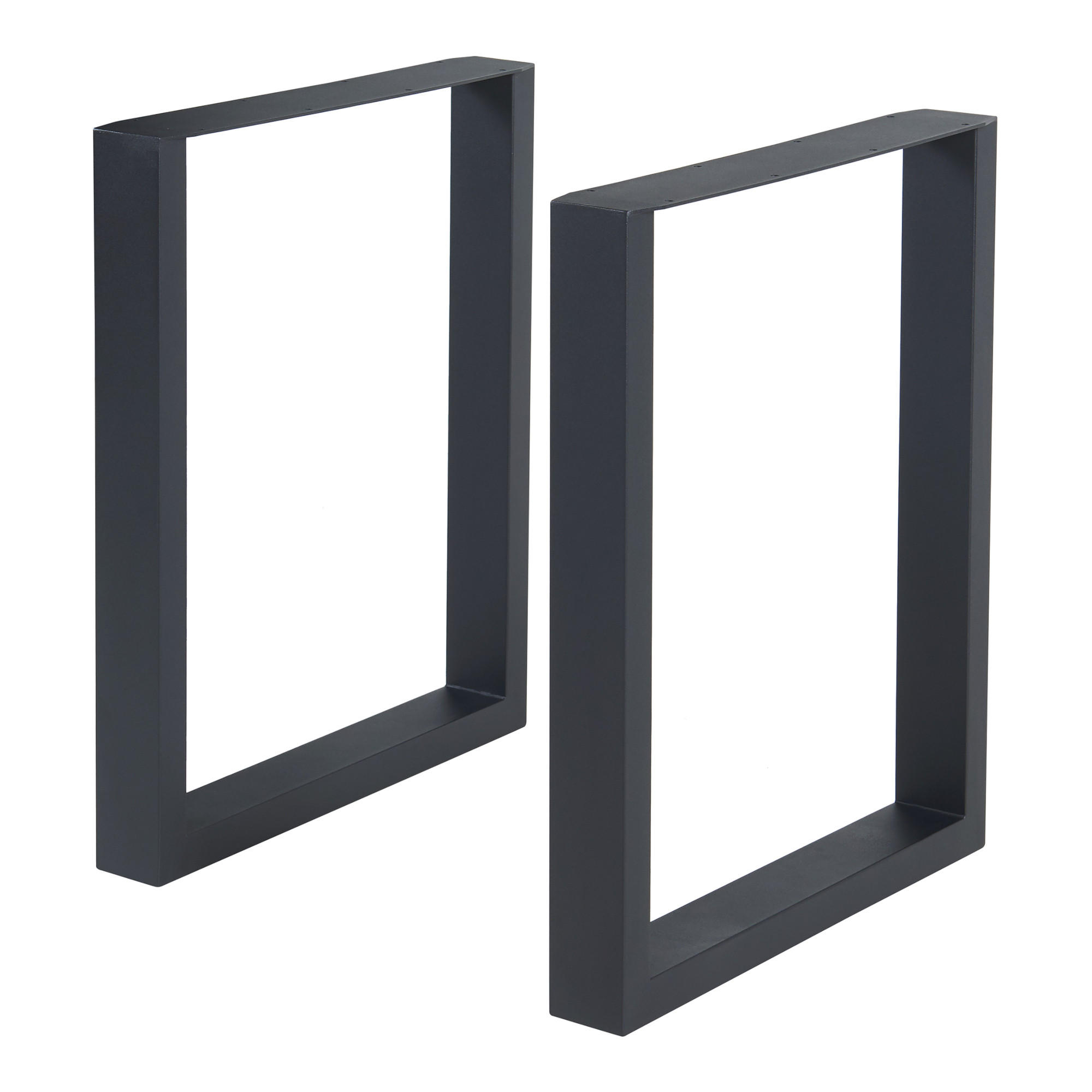 TISCHGESTELL-SET 2 TLG. Makers - Schwarz, Metall (60/72/10cm) - [en.casa]