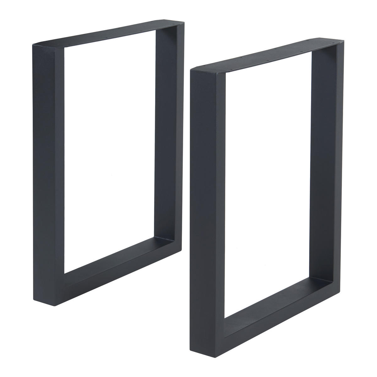 TISCHGESTELL-SET 2 TLG. Makers - Schwarz, Metall (60/72/10cm) - [en.casa]