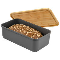 BROTKASTEN, grau - Grau, Kunststoff (40/12.5/23cm) - bremermann