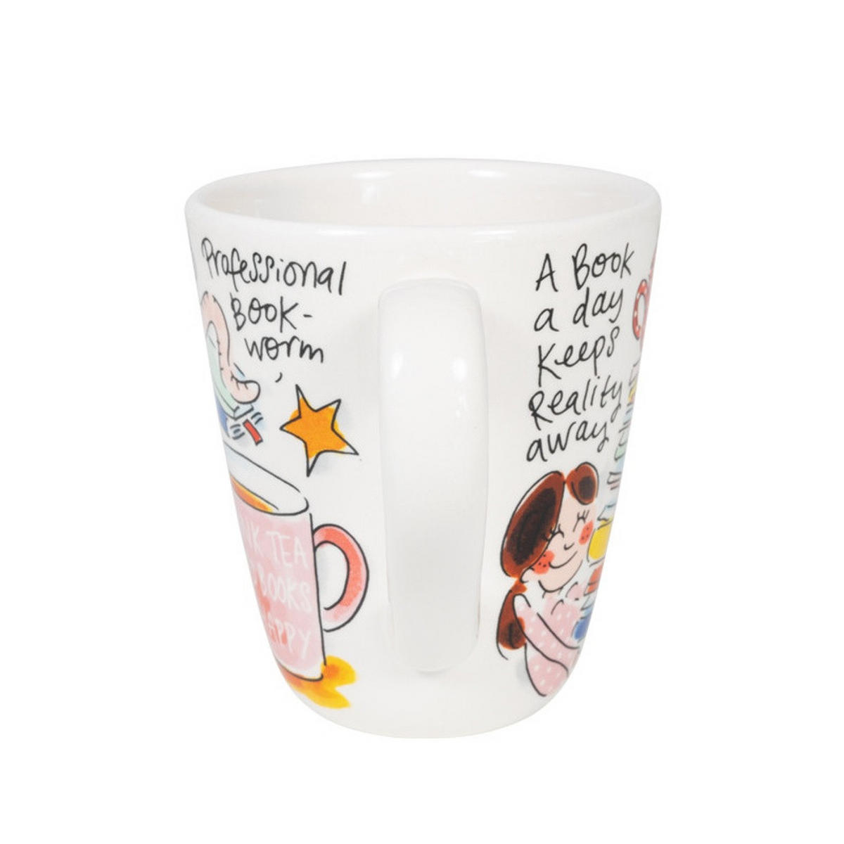 BECHER Bücher in Bunt - 350 ml - Multicolor, Keramik (0.35L) - Blond Amsterdam