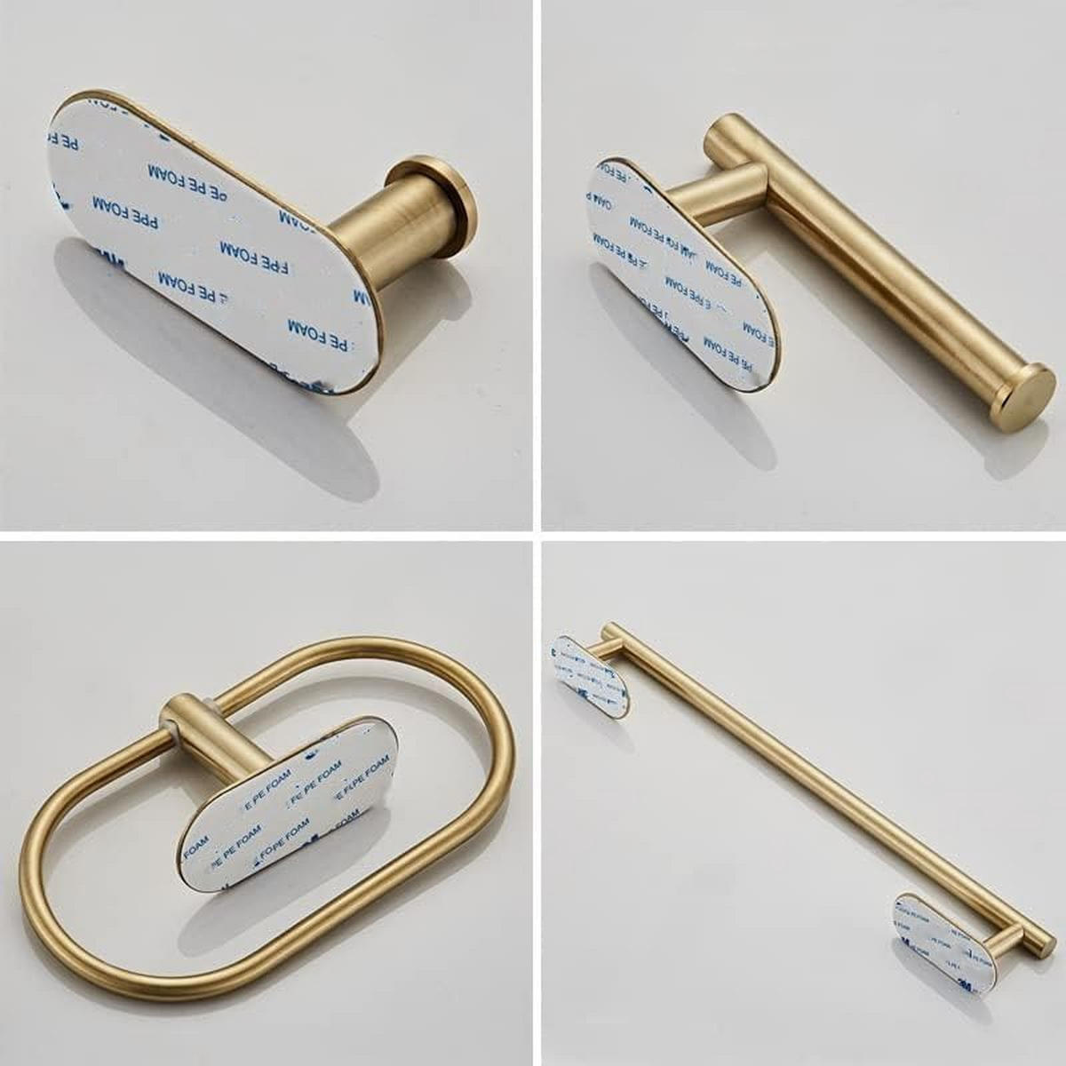 HANDTUCHSTANGE , 5-teiliges Badezimmer-Set - Gelb, Metall (40/2/4.5cm) - BELZ