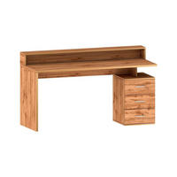 SCHREIBTISCH Eiche 90/160/60 cm - Braun, Holzwerkstoff (90/160/60cm) - DMORA