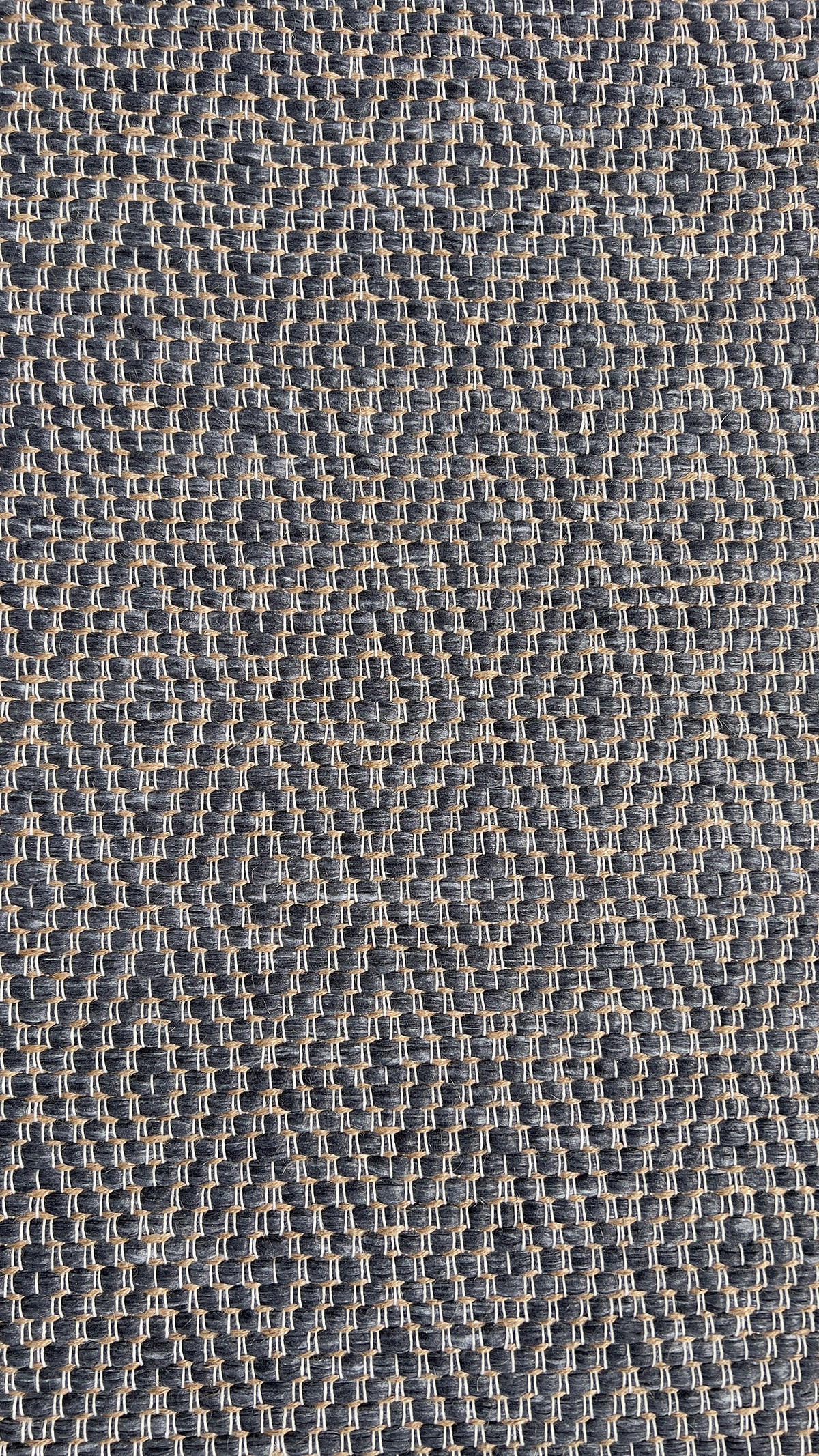 TEPPICH aus recycelten Fasern handgewebt grau - Grau, Naturmaterialien (140/200cm) - AFK Living