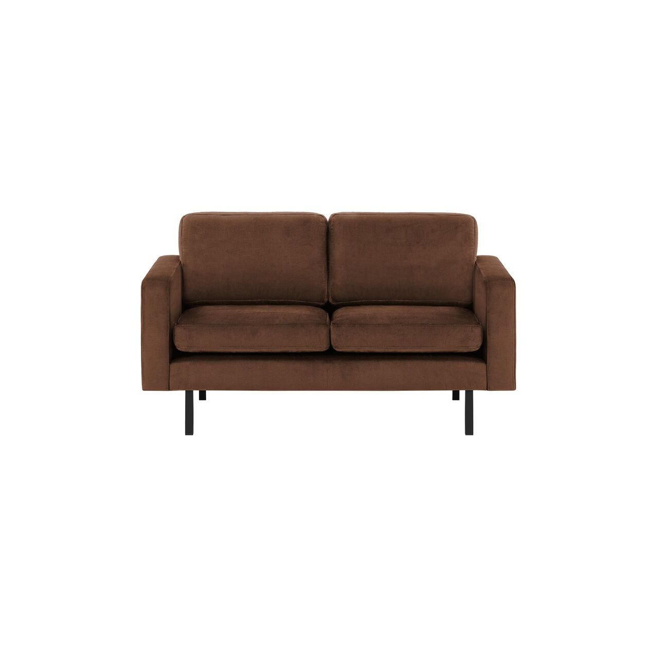 ZWEISITZER-SOFA Lioni-Kronos 6 - Braun, Holz/Textil (143/84/94cm)