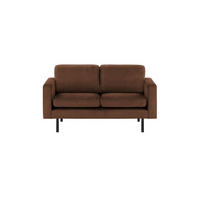 ZWEISITZER-SOFA Lioni-Kronos 6 - Braun, Holz/Textil (143/84/94cm)