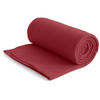 FLEECEDECKE eco-line dunkelrot 130/160 cm aus 100% recyceltem Material Kettelrand Anti-Pilling - Bordeaux, Textil (130/160cm) - wometo