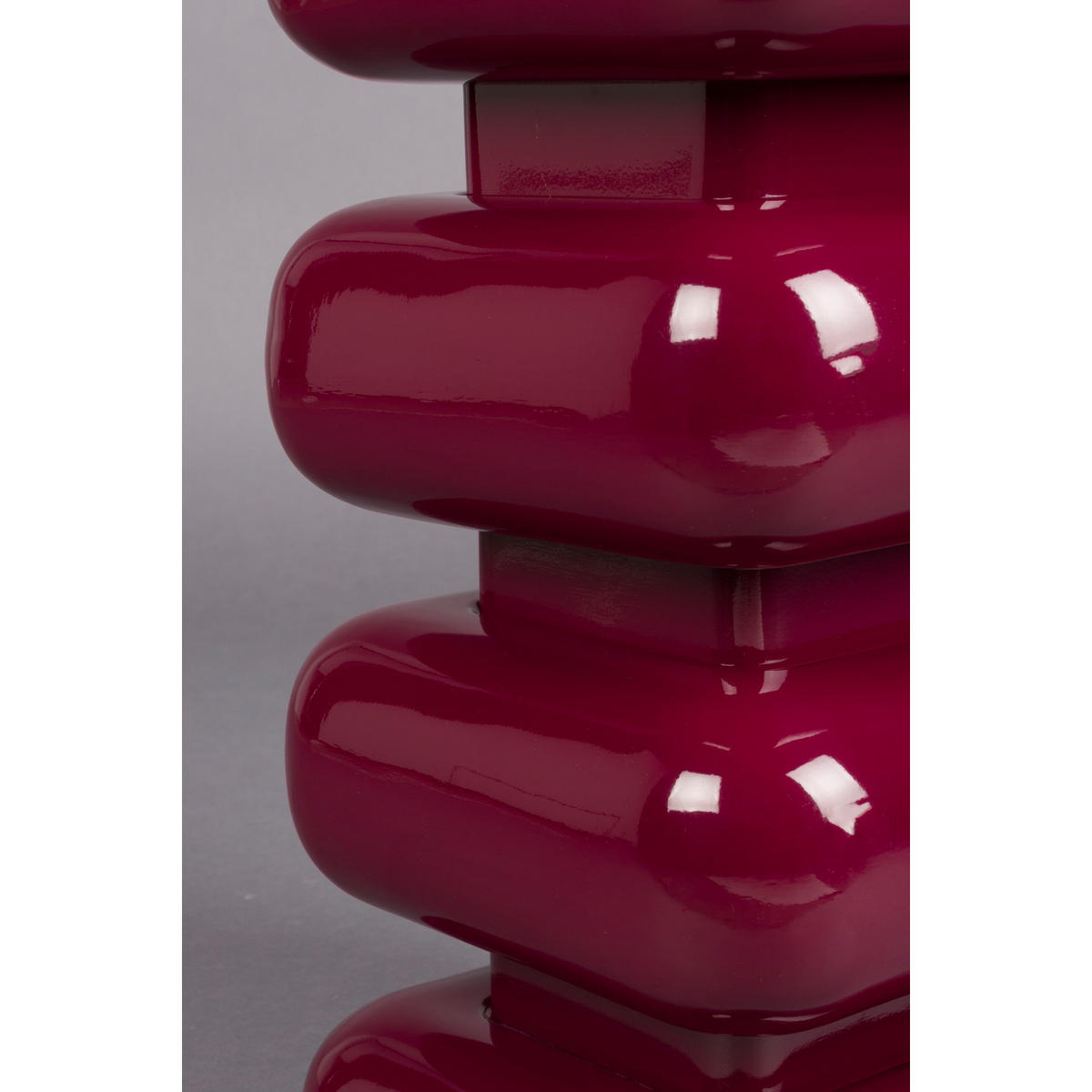 BEISTELLTISCH Stubby Rot - Rot, Metall (29/29/49cm) - Dutchbone