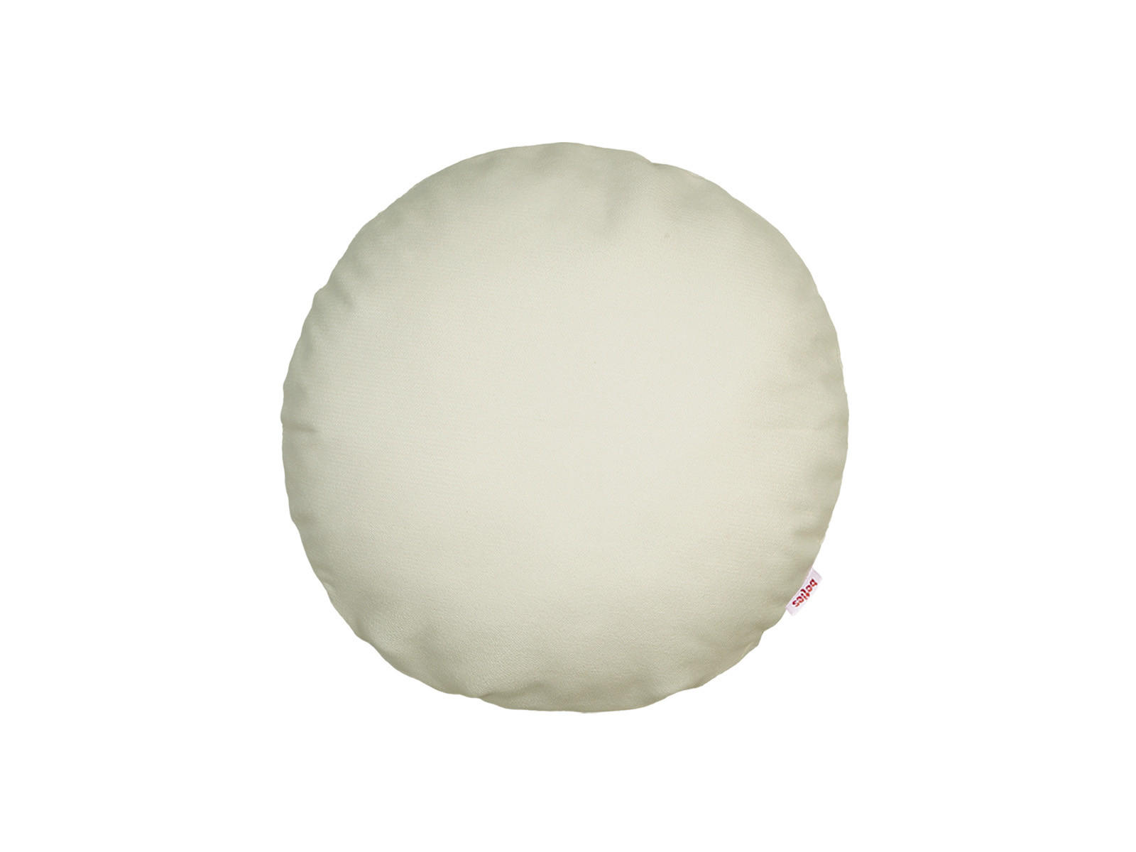 KISSENHÜLLE Rund FarbTon Chenille-Haptik sahne-weiß 40 cm Ø - Ecru, Textil (40/40cm) - beties Heimtextil