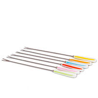 FONDUEGABEL 6er-Set Eben Quatschen in Bunt - 26cm - Multicolor, Metall - Blond Amsterdam
