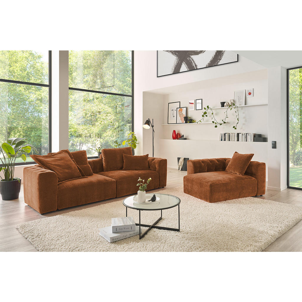 Thumbnail - Kawola Spitzkissen, Rotbraun, Textil, 40x40 cm, Wohntextilien, Kissen, Dekokissen
