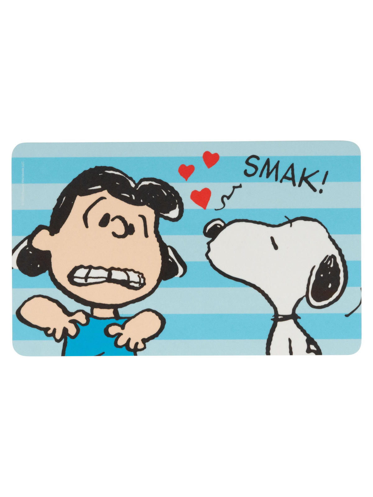 BRETTCHEN The Peanuts Snoopy Kuss Smak Blau 14,5 x 23,5 cm - Blau, Kunststoff (14.5/23.5cm) - United Labels