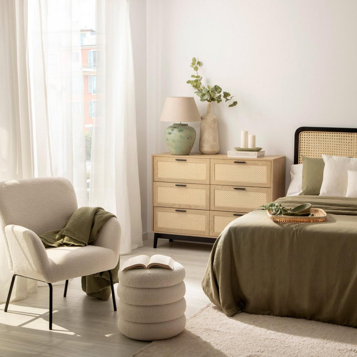 SCHUBLADENKOMMODE DOPPELTE Samoa Natürlich 120 cm x 90 cm - Naturfarben, Holzwerkstoff (120/90/40cm) - Klast Home
