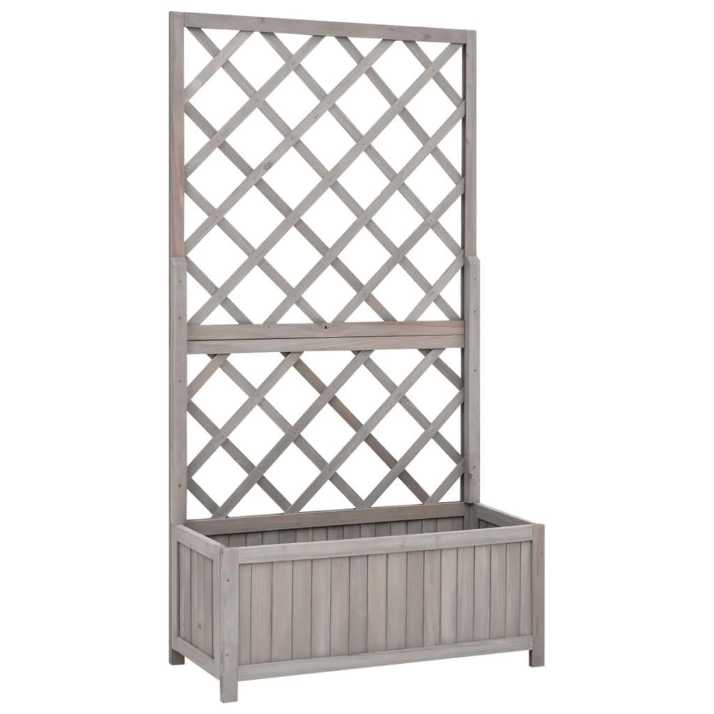 vidaXL Blumenkasten Grau 70x135x30 cm