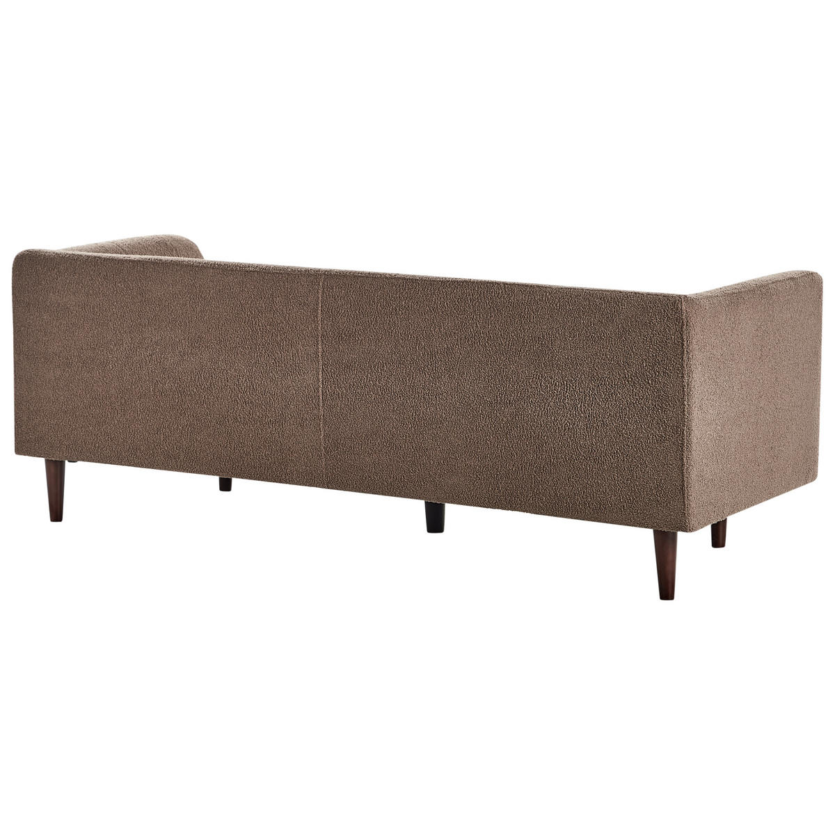 POHOVKA 3-místná Bouclé Hnědá Byske - hnědá, textil (200/73/78cm) - Beliani