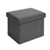 SITZHOCKER 41/31/31 cm, Dunkelgrau - Dunkelgrau, Kunststoff (31/31/41cm) - Blumtal