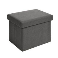 SITZHOCKER 41/31/31 cm, Dunkelgrau - Dunkelgrau, Kunststoff (31/31/41cm) - Blumtal