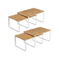 KÜCHEN-ORGANIZER QUITO 4ER-SET - Eukalyptusholzfarben, Naturmaterialien (29.7/15.5/19.5cm) - Hansiro