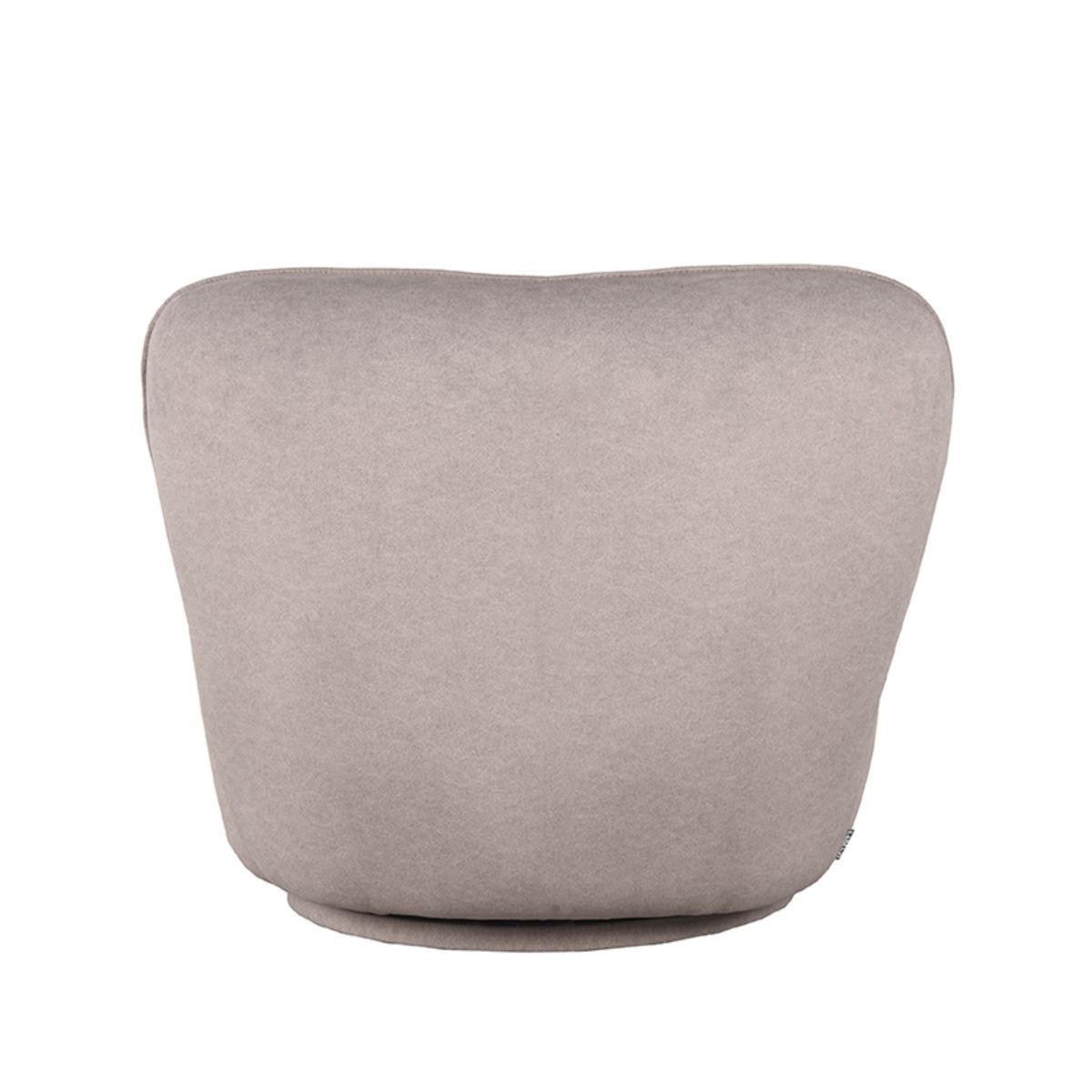 SESSEL Bunny Taupe 90/90/75 cm - Taupe, Textil (90/75/90cm) - LABEL51