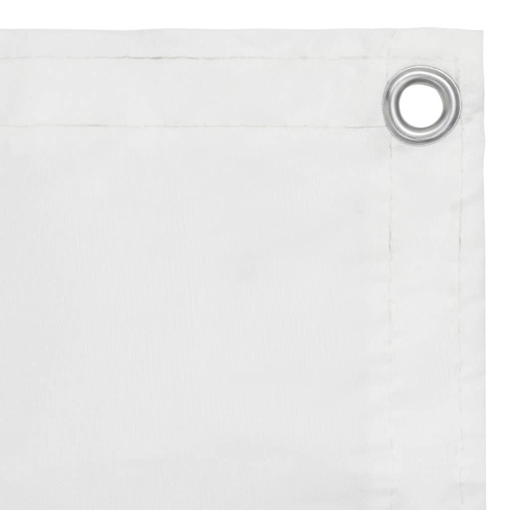 BALKON-SICHTSCHUTZ Weiß 90x400 cm Oxford-Gewebe - Weiß, Textil (400/90cm) - furnicato