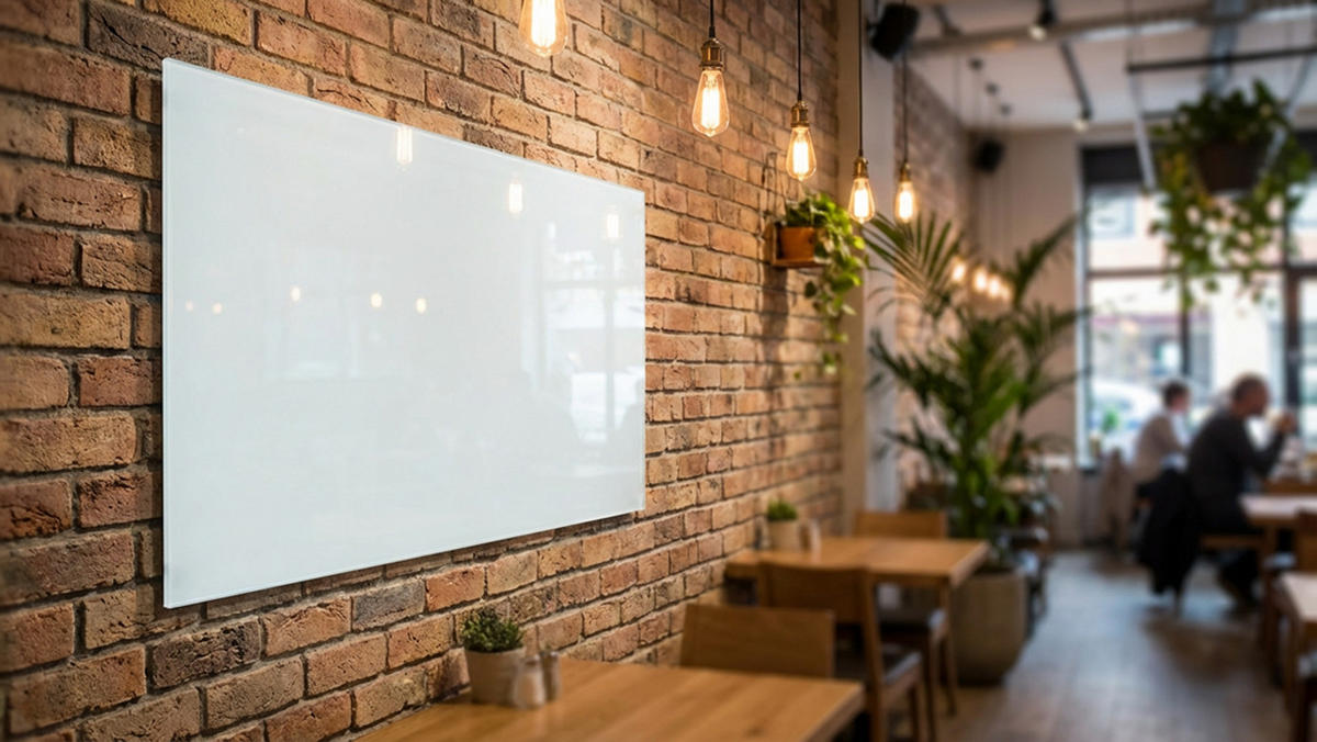 GLASBOARD - Premium SUPERWHITE Perlweiß 120x60cm - Weiß, Glas (120/60/0.7cm) - ALLboards