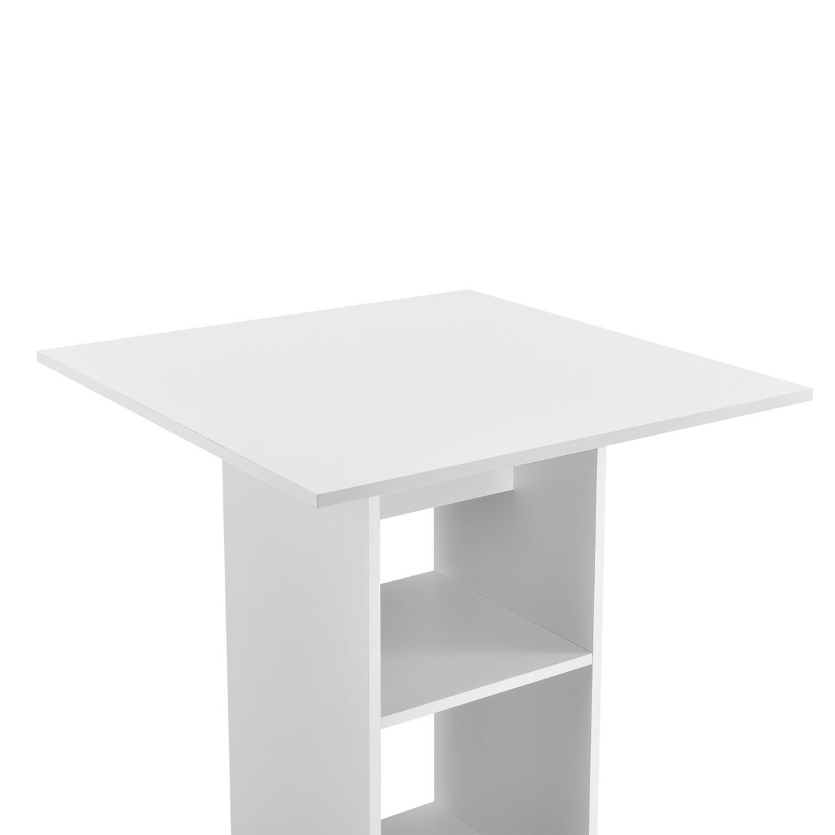 BARTISCH Visby - Weiß, Holzwerkstoff (70/110/70cm) - [en.casa]