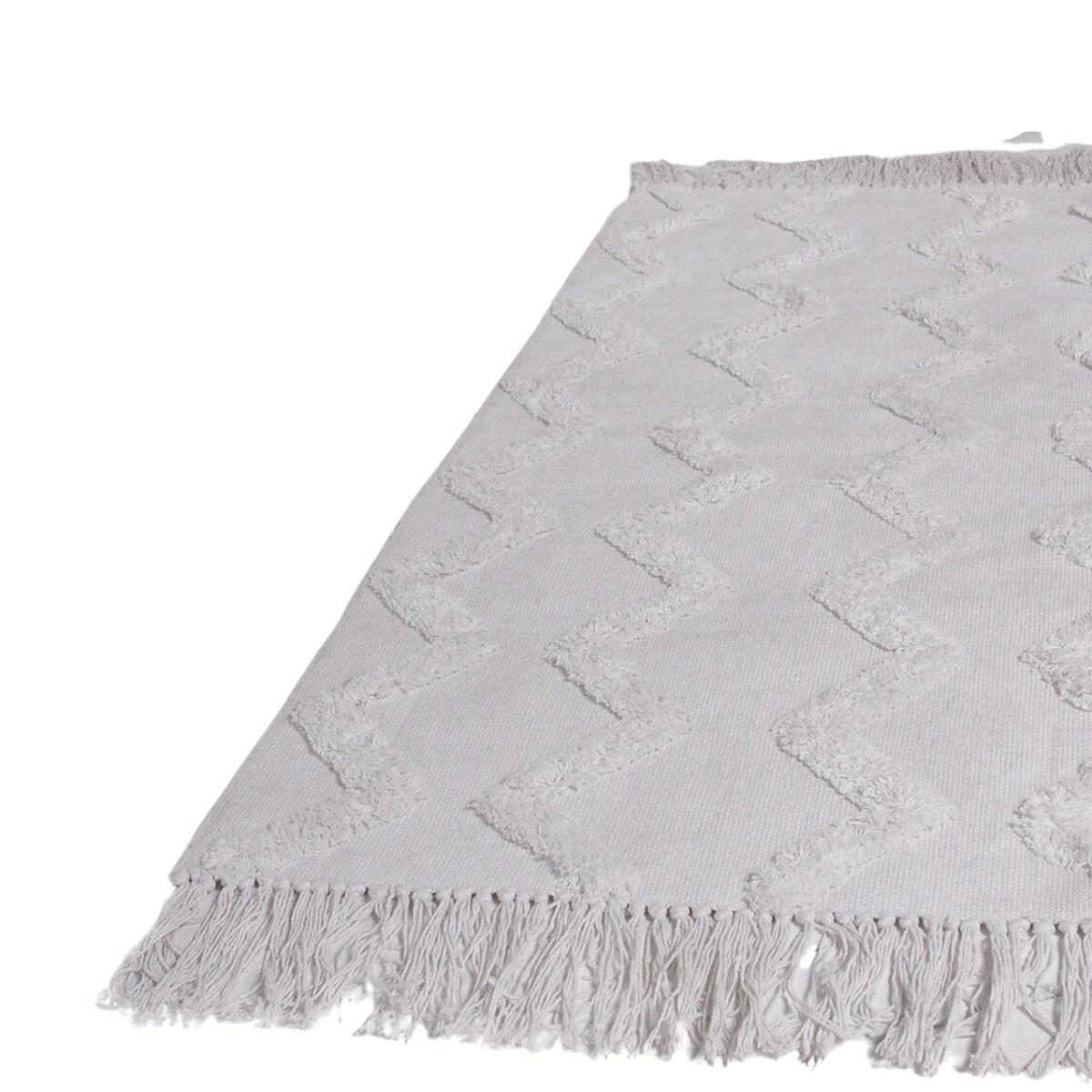 WEBTEPPICH 60/120 cm Slow Life - Weiß, Naturmaterialien (60/120cm)