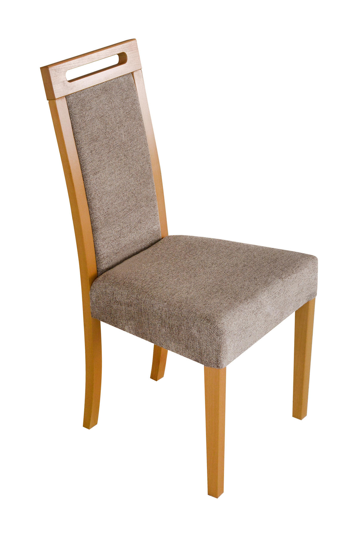 STUHL 2er Set Roma 5 grandson, hygge 11 - Beige/Mokka, Holz (43/96/40cm) - Leaf Design