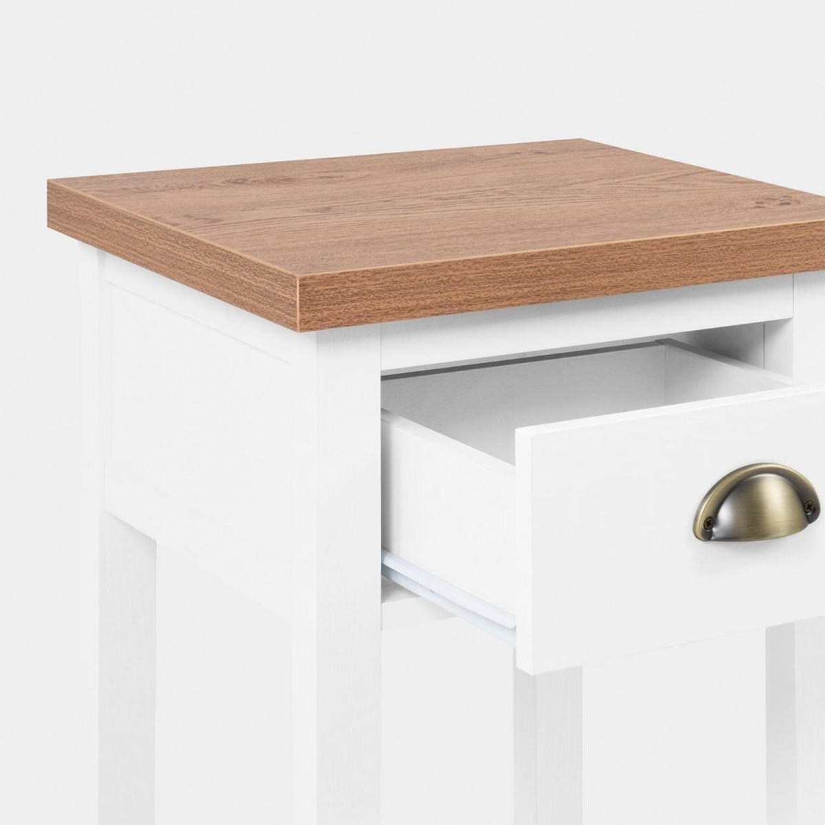 NACHTTISCH MIT 1 SCHUBLADE Marais Zweifarbig 40 cm x 60 cm - Multicolor, Holzwerkstoff (40/60/35cm)