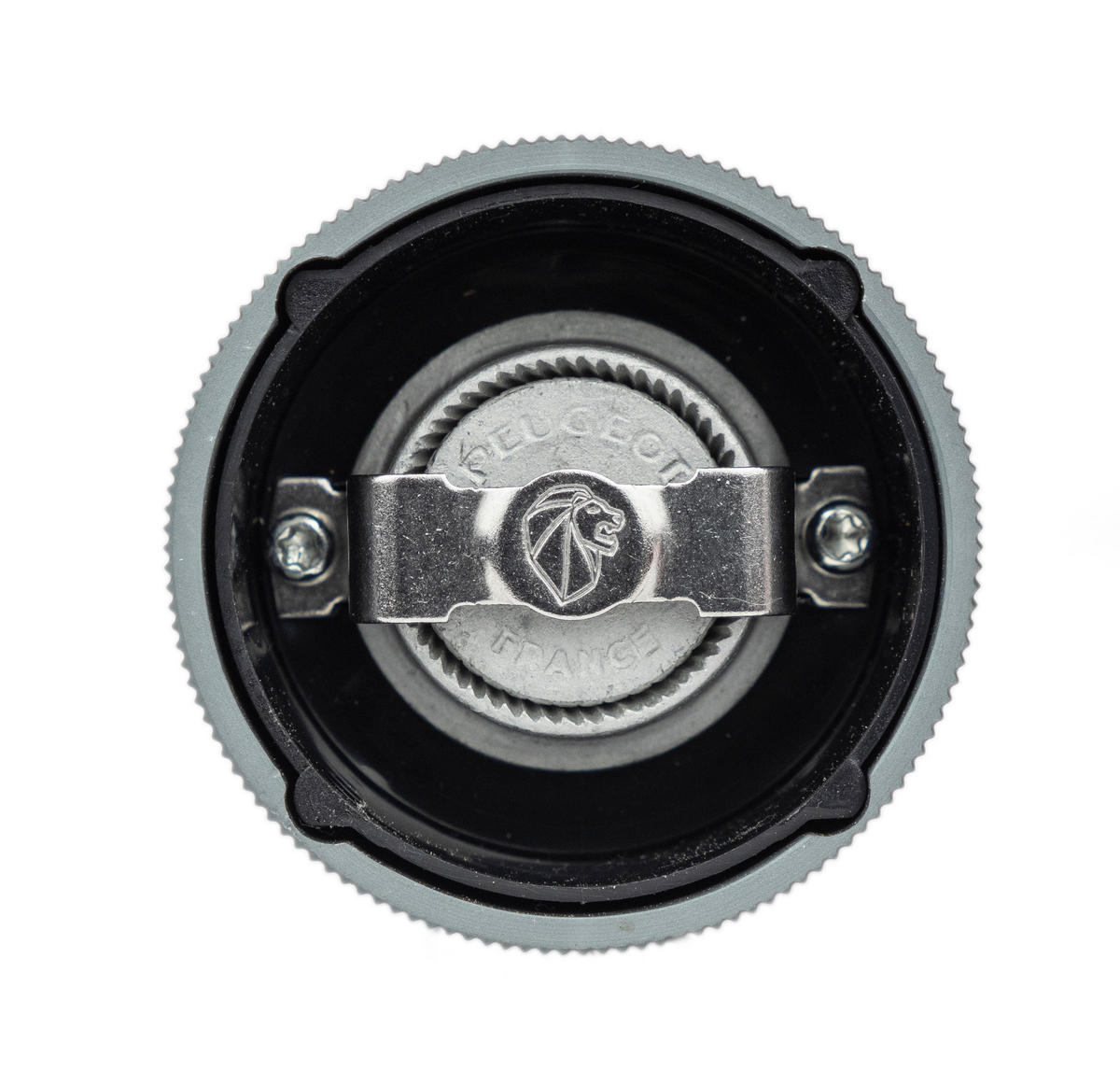 MÜHLENSET Line 12cm Pfeffer- & Salzmühle Carbon/Natur Stahlmahlwerk - Grau, Metall (5.5/12/5.5cm) - PEUGEOT