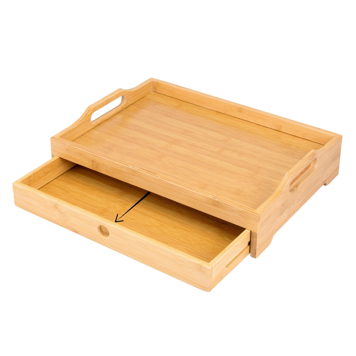 SERVIERTABLETT, Bambus - Braun, Holz (43/10/31cm) - bremermann