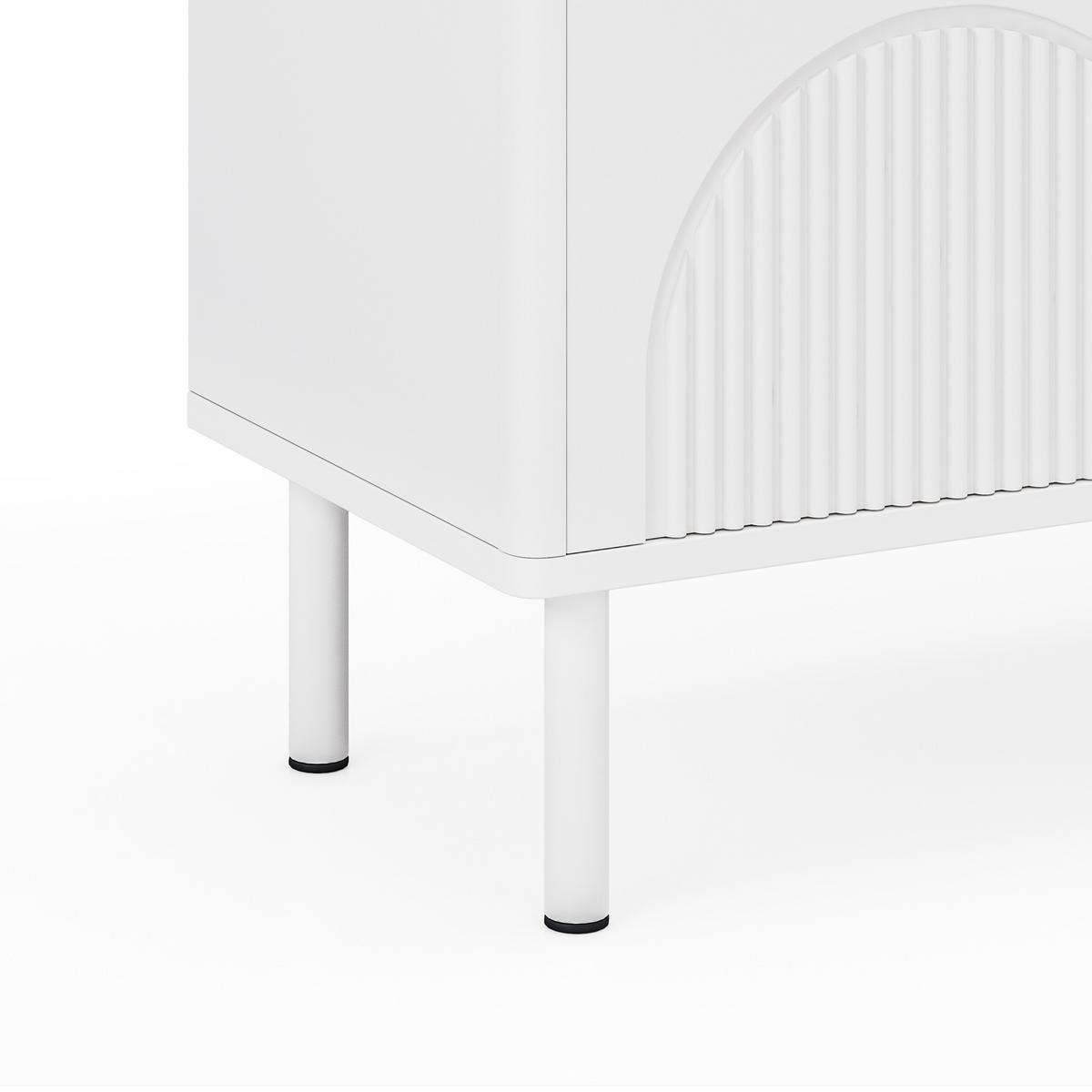 TV-SCHRANK 180cm Lowboard matt Stauraum modern - Weiß, Holzwerkstoff (40/52/180cm) - FLIEKS