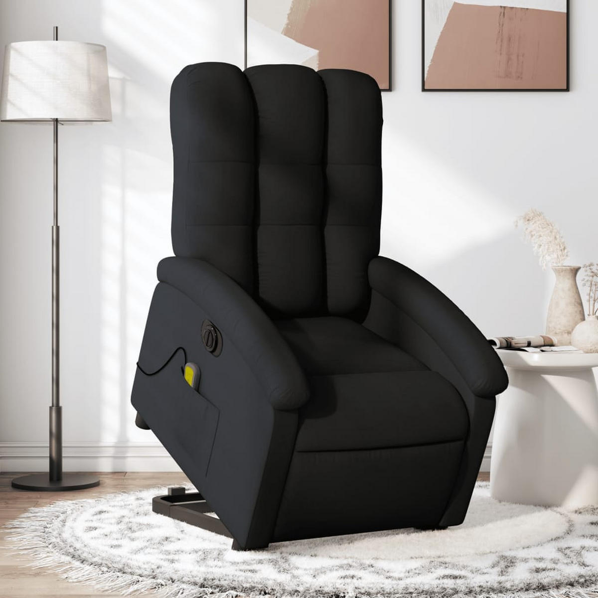 MASSAGESESSEL Luce - Schwarz, Metall (70/101/93cm) - Nettlife