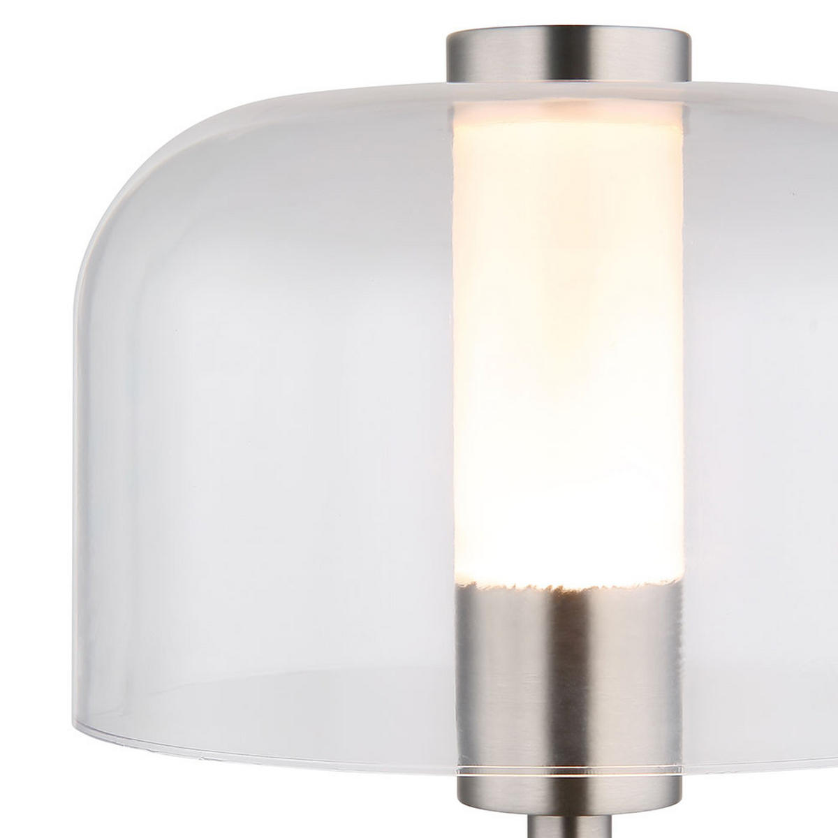 LED TISCHLEUCHTE Pilz Nickel, Silber, Touchdimmer, CCT - Silberfarben, Metall (13/13/25cm) - Globo Lighting