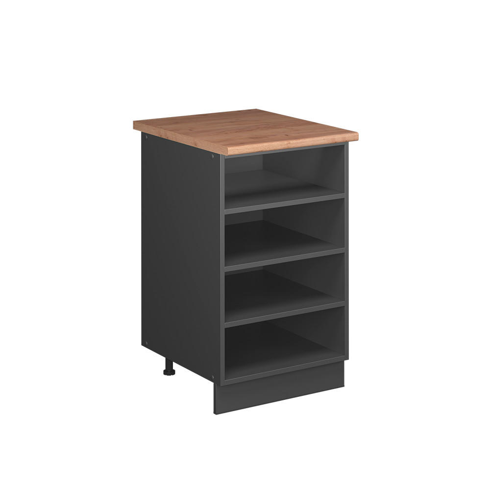 KÖKSHYLLA Fame-Line, antracit, 50 cm, AP Oak Antracit, Antracit 82/50/60 cm