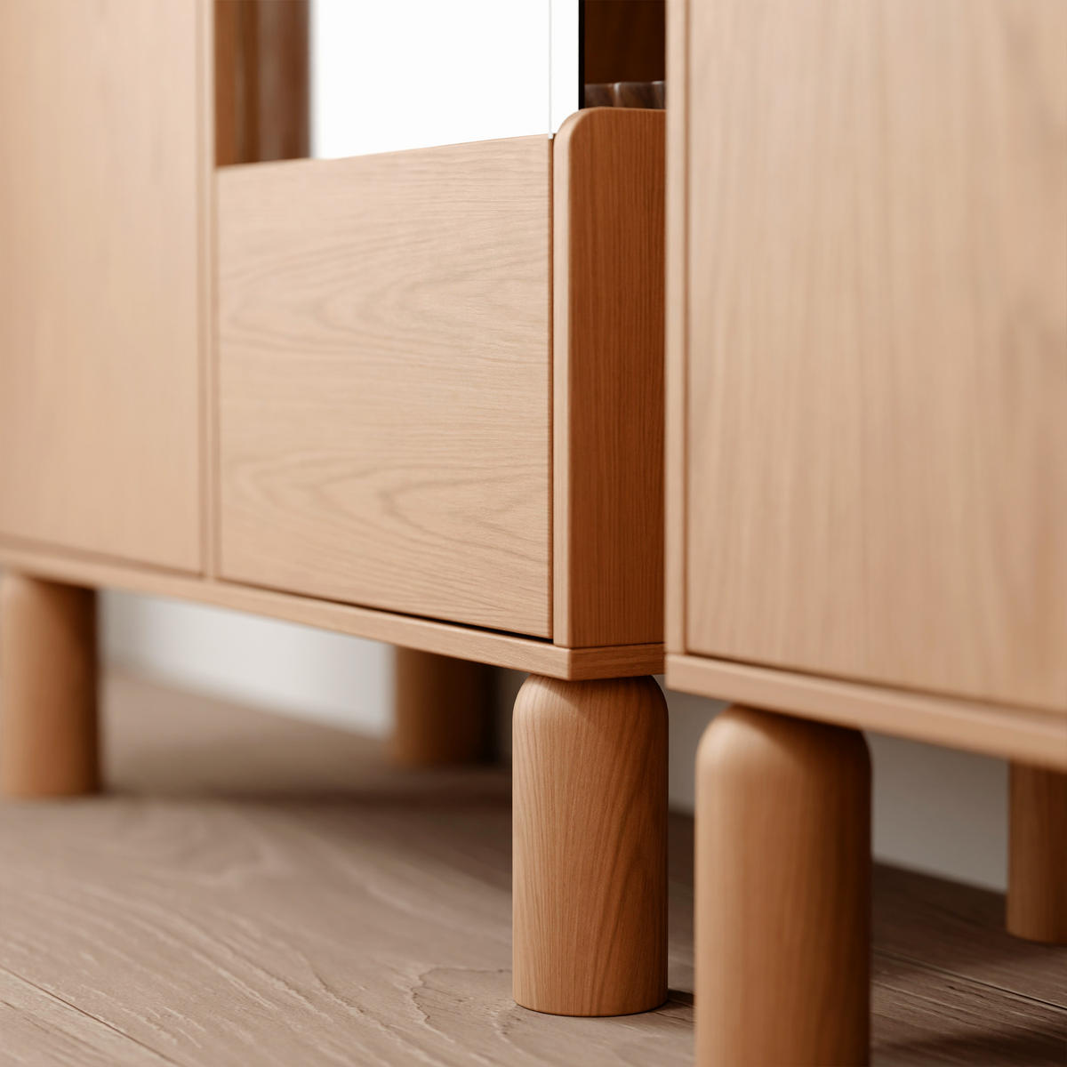 VITRINE SENA 145 cm Eiche Bookmatch - Eichefarben, Eichenholz/Holzwerkstoff (89/145.7/40.5cm) - Idohome