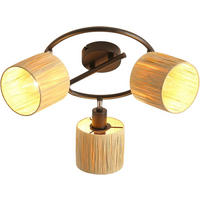 DECKENSTRAHLER Flamara 22/22/26 cm - Schwarz, Metall (26/22/22cm) - ZMH