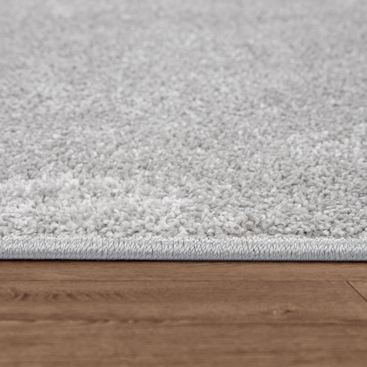 FLACHWEBETEPPICH Silberfarben 140 x 200 cm - Silberfarben, Kunststoff (140/200cm) - TT Home