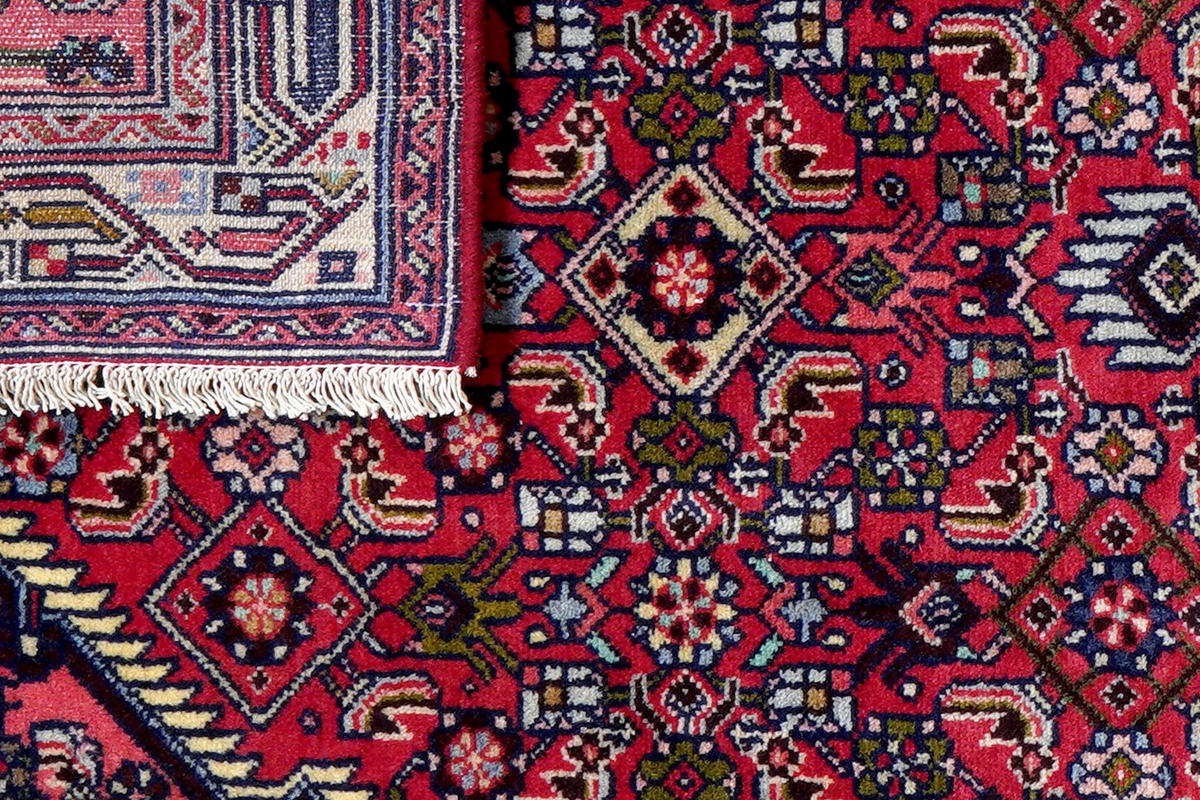 ORIENTTEPPICH handgeknüpft Assadabad Rot 196/81 cm Schurwolle - Rot, Textil (81/196cm) - Looma