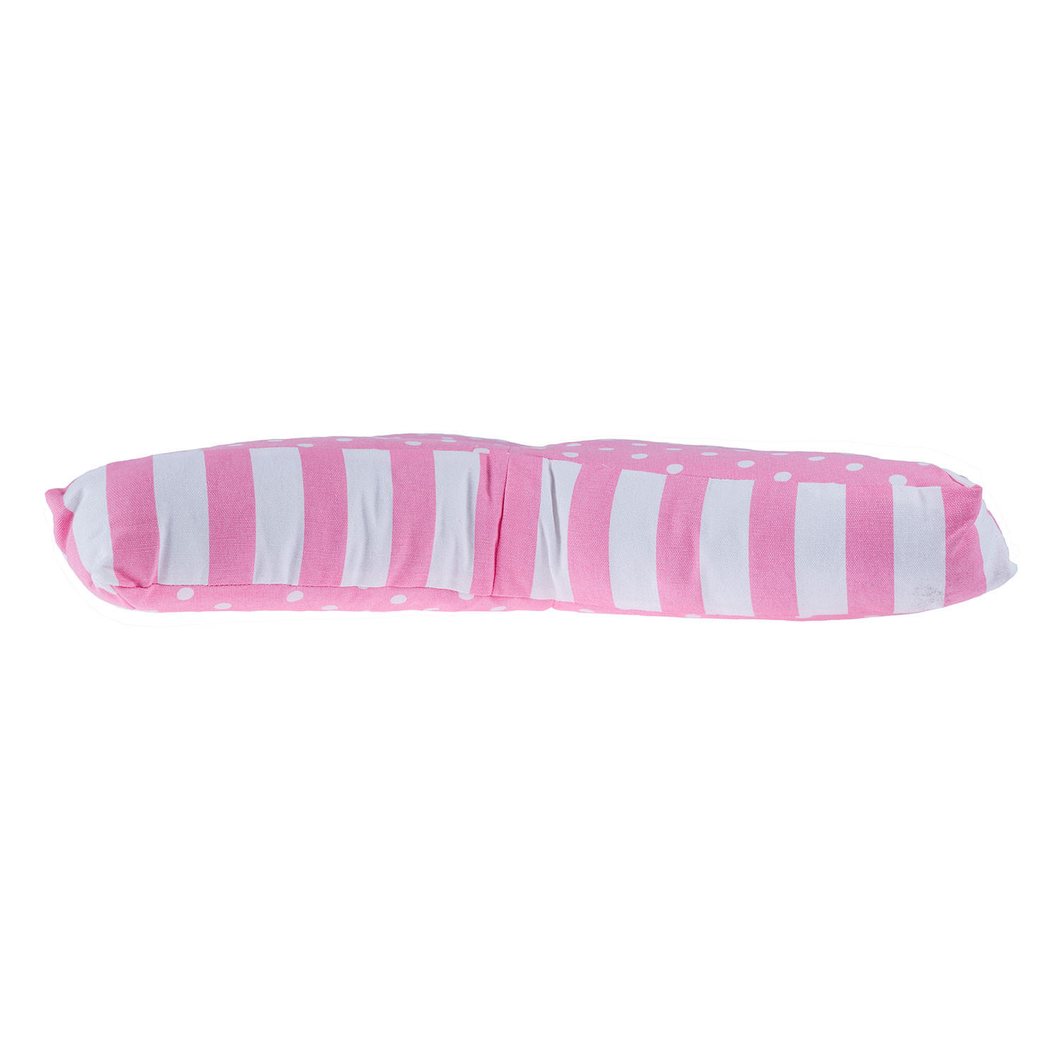 BODENKISSEN Stern, rosa Punkte & Streifen 70/48/7 cm - Rosa, Textil (70/48/7cm) - Homescapes