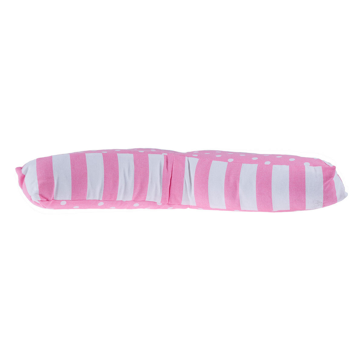 BODENKISSEN Stern, rosa Punkte & Streifen 70/48/7 cm - Rosa, Textil (70/48/7cm) - Homescapes
