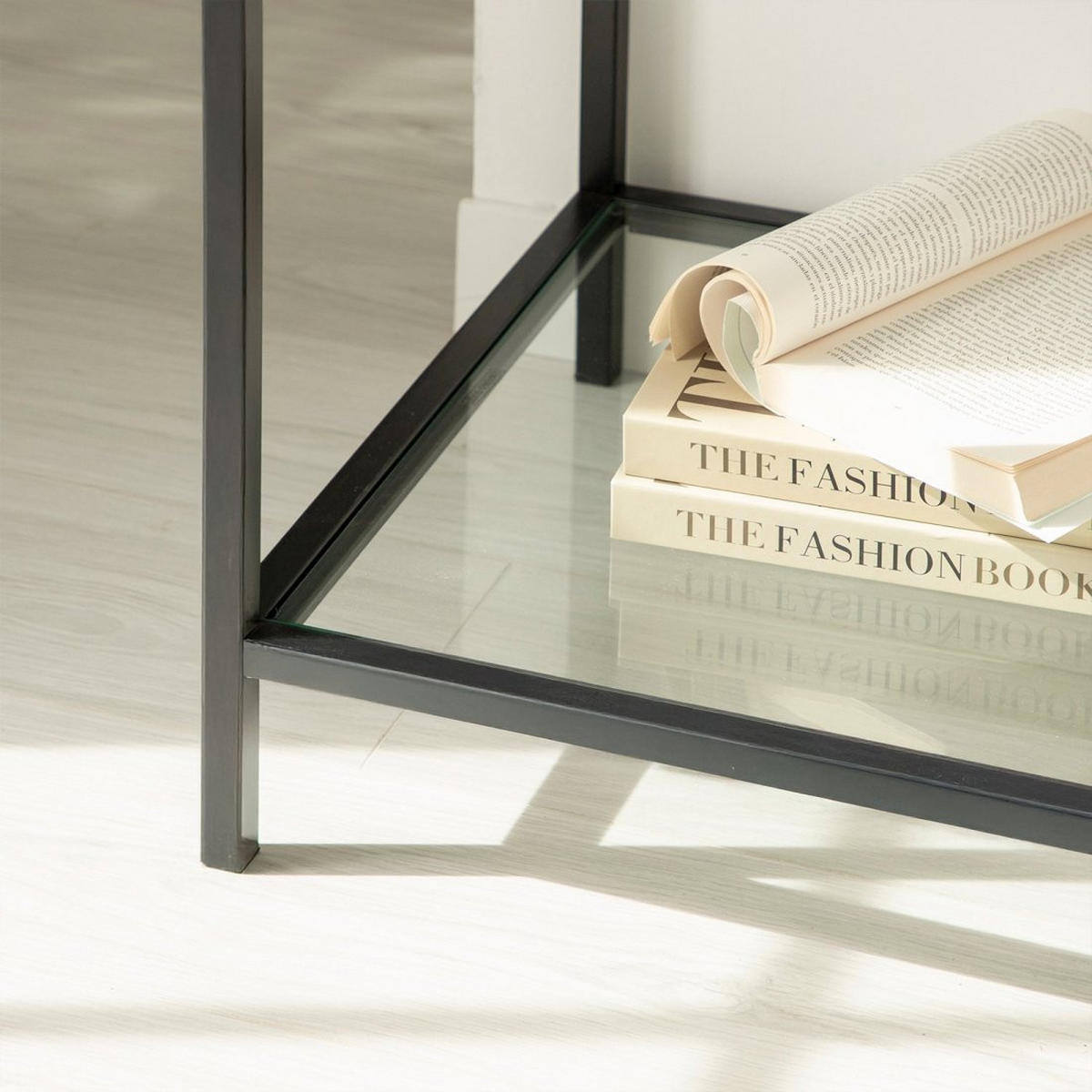 BEISTELLTISCH Crisal Durchsichtig 50 cm x 55 cm 2er-Set - Transparent, Glas (50/50/55cm) - Klast Home