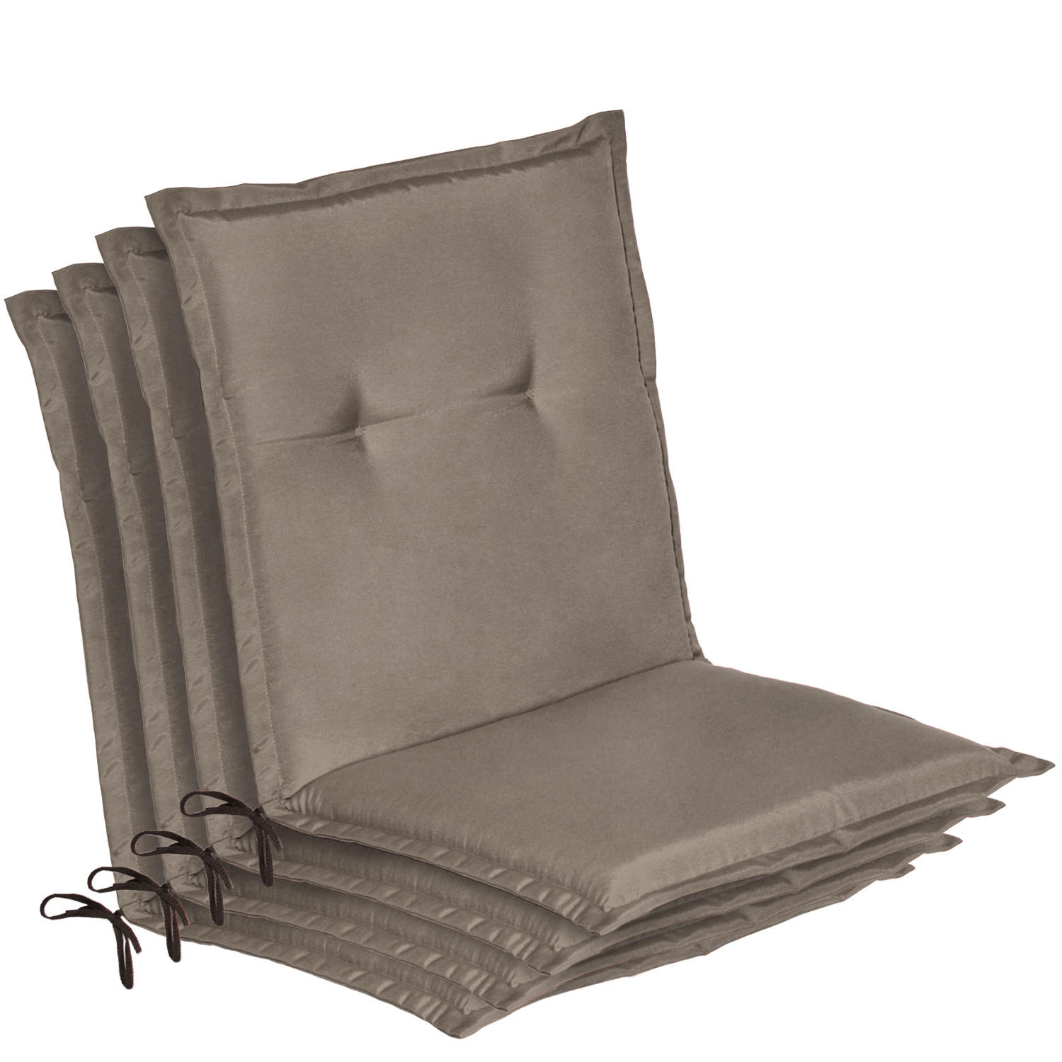 NIEDERLEHNER Loft NL 100x50x6cm Taupe (4tlg) - Taupe, Textil (50/100cm) - Beautissu 