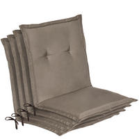 NIEDERLEHNER Loft NL 100x50x6cm Taupe (4tlg) - Taupe, Textil (50/100cm) - Beautissu 