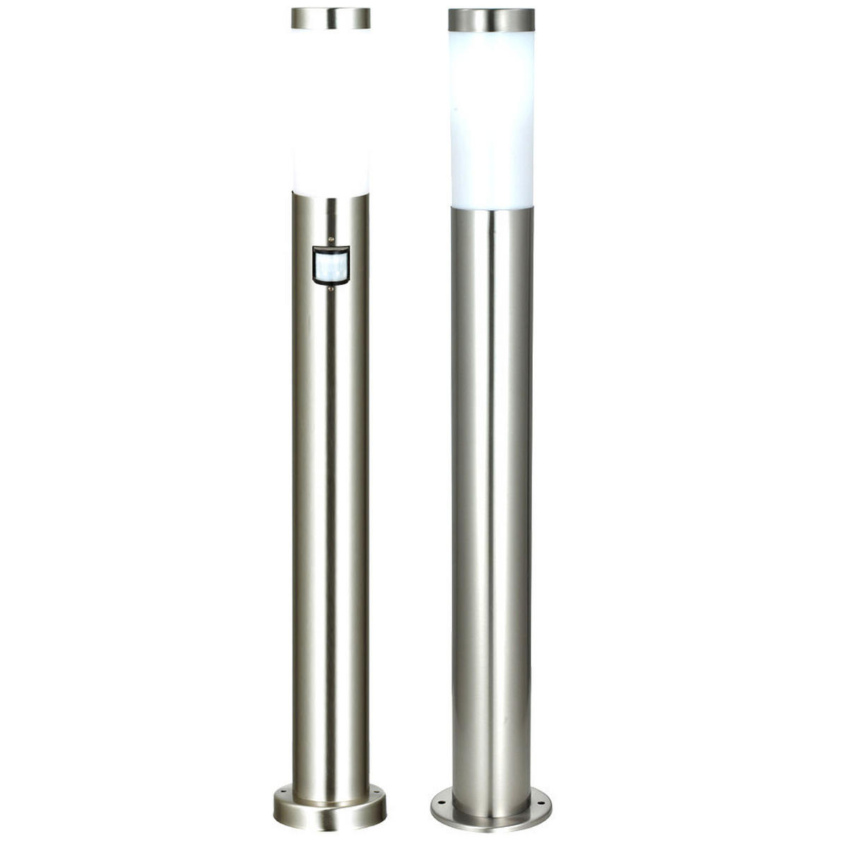 STEHLEUCHTE Silber 2er Set - Silberfarben, Kunststoff (7.8/110/7.8cm) - Globo Lighting