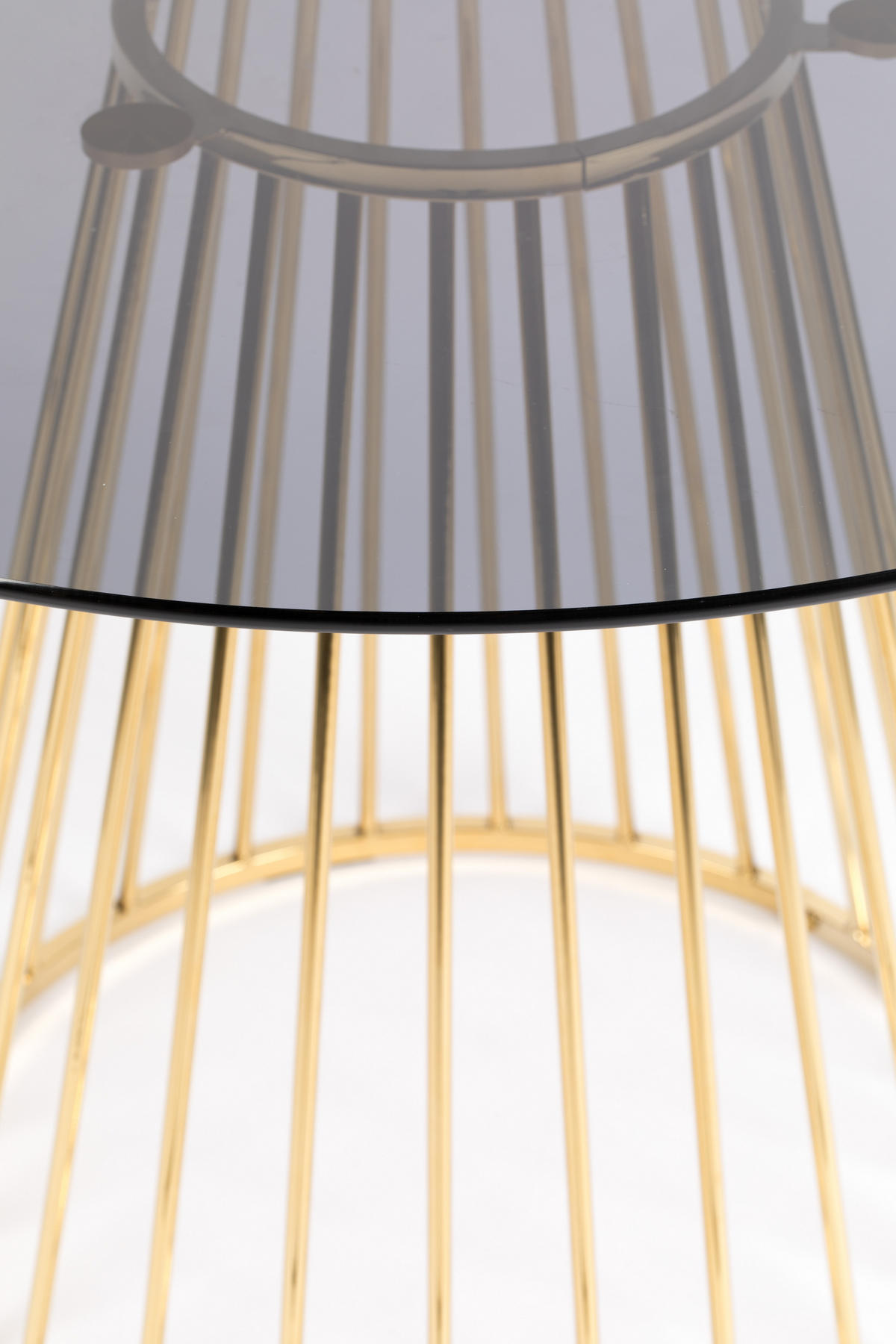 BEISTELLTISCH Floris - Gold - 104/104/75 cm - Goldfarben, Glas (104/104/75cm)