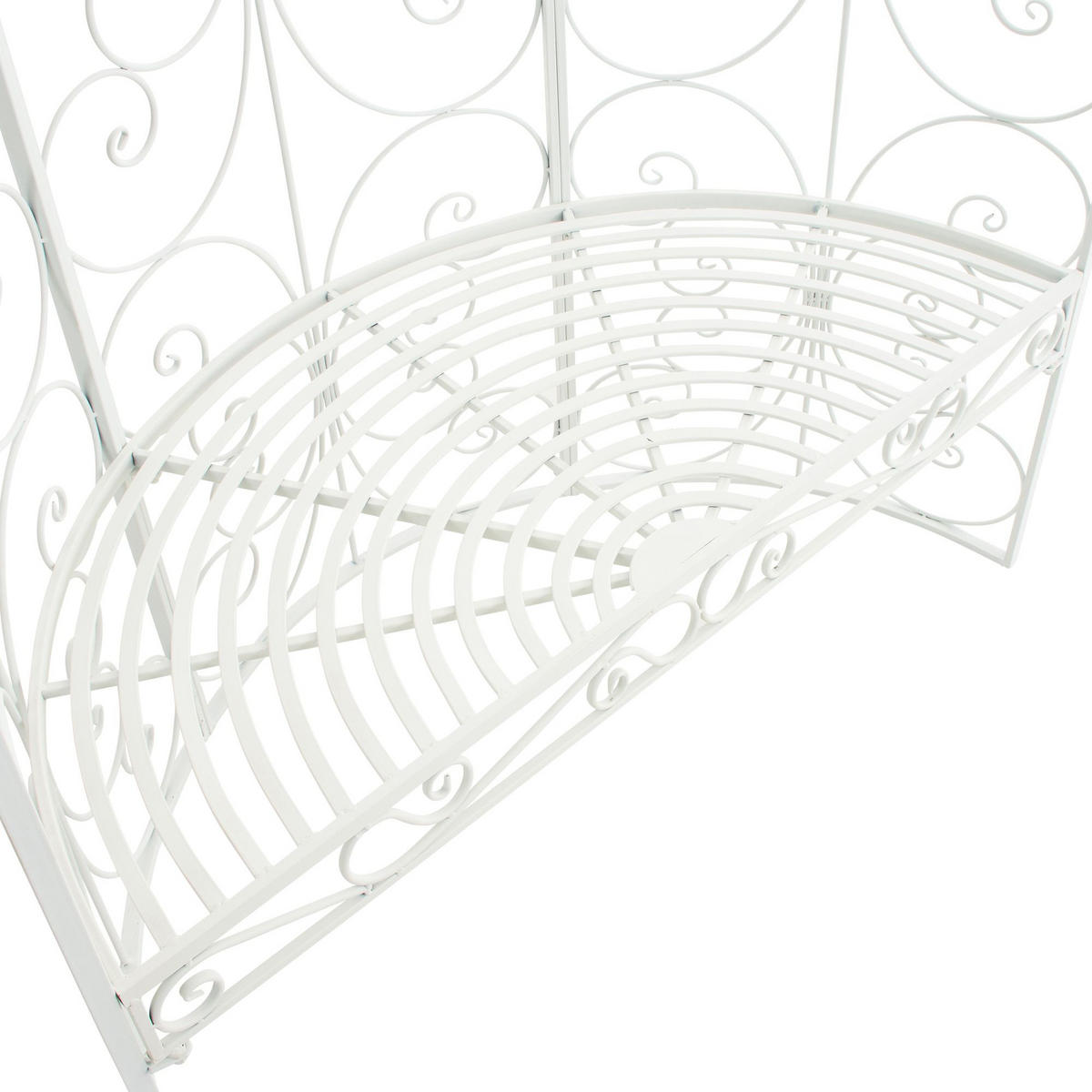 PAVILLON 120/58/178 cm Metall Weiß - Weiß, Metall (120/178/58cm) - CLP