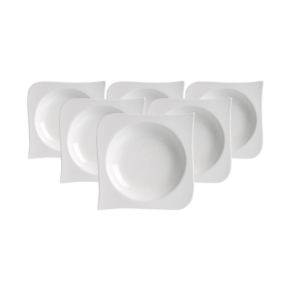 MÜSLISCHALEN Melodie weiß ø 15 cm 6er Set - Weiß, Keramik (15cm) - Ritzenhoff Breker