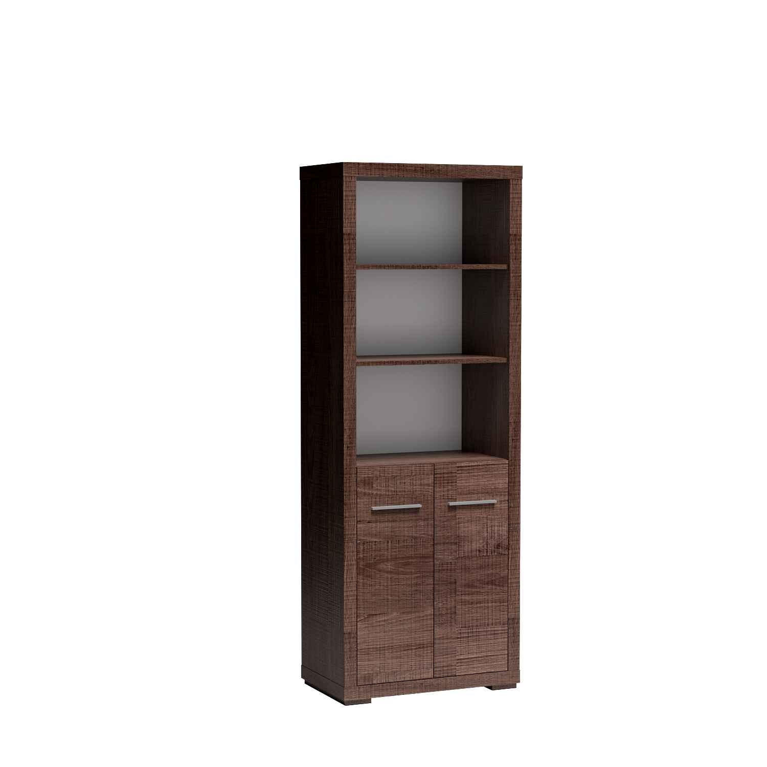 BÜCHERREGALE SALERNO 70 / 192 / 40,5 cm Braun - Braun, Holzwerkstoff (70/192/40.5cm) - MASSENO