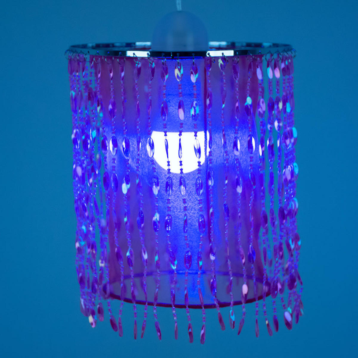 LED DECKENLEUCHTE Metall Rosa Kristalloptik - Rosa, Metall (22.5/22.5/29cm)