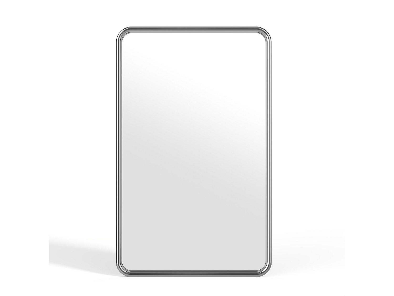 WANDSPIEGEL - 50 cm x 2 cm - Metall - Silberfarben - REFLEYA - Silberfarben, Metall (50/80/2cm) - Vente-Unique